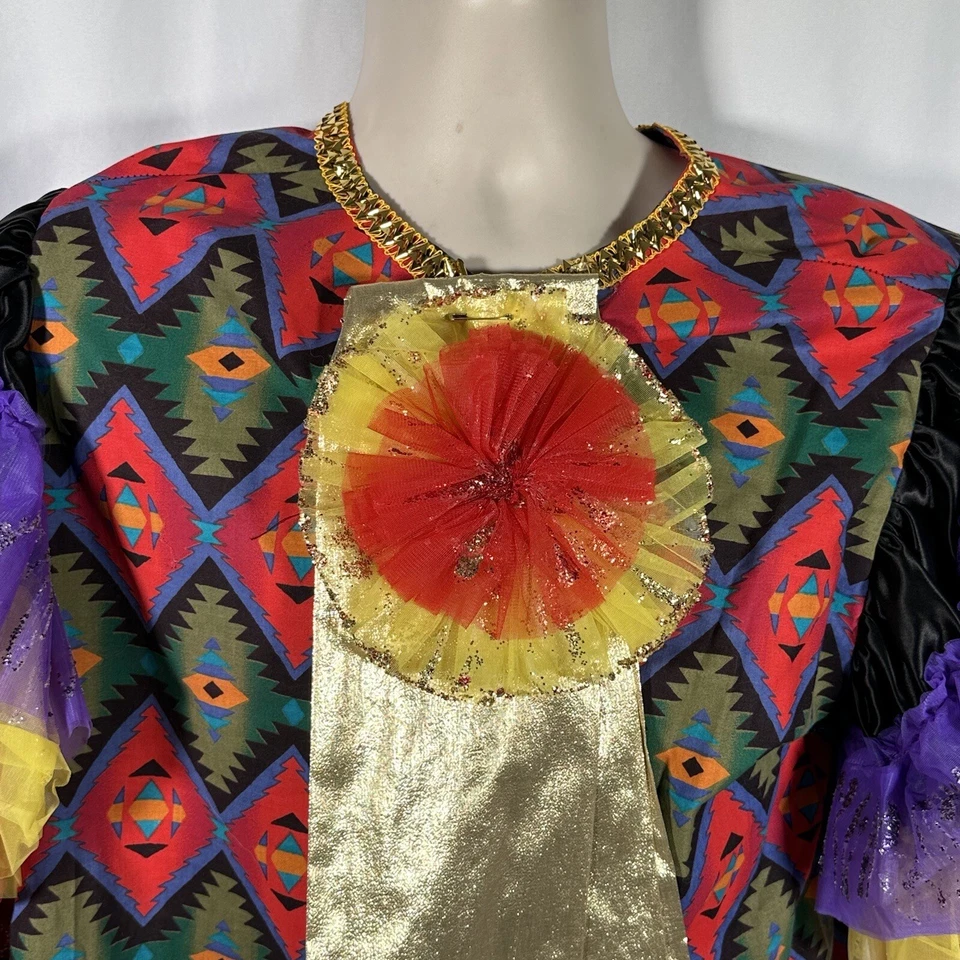 Disfraz De Colección Mardi Gras Desfile Usado Flotador Jinete Disfraz Conjunto Nueva Orleans Foto 4 de 4