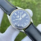 Vintage Seiko 5 Automatic Black Dial Dress Formal Japan Made Men Watch cal-6309