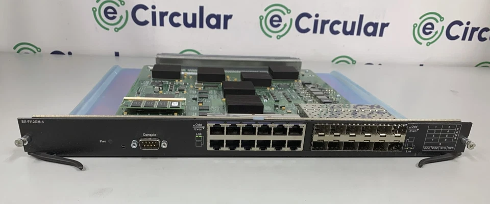 NUEVO Foundry Networks SX-FI12GM-4 Fastiron SuperX Management 24 puertos Foto 4 de 4