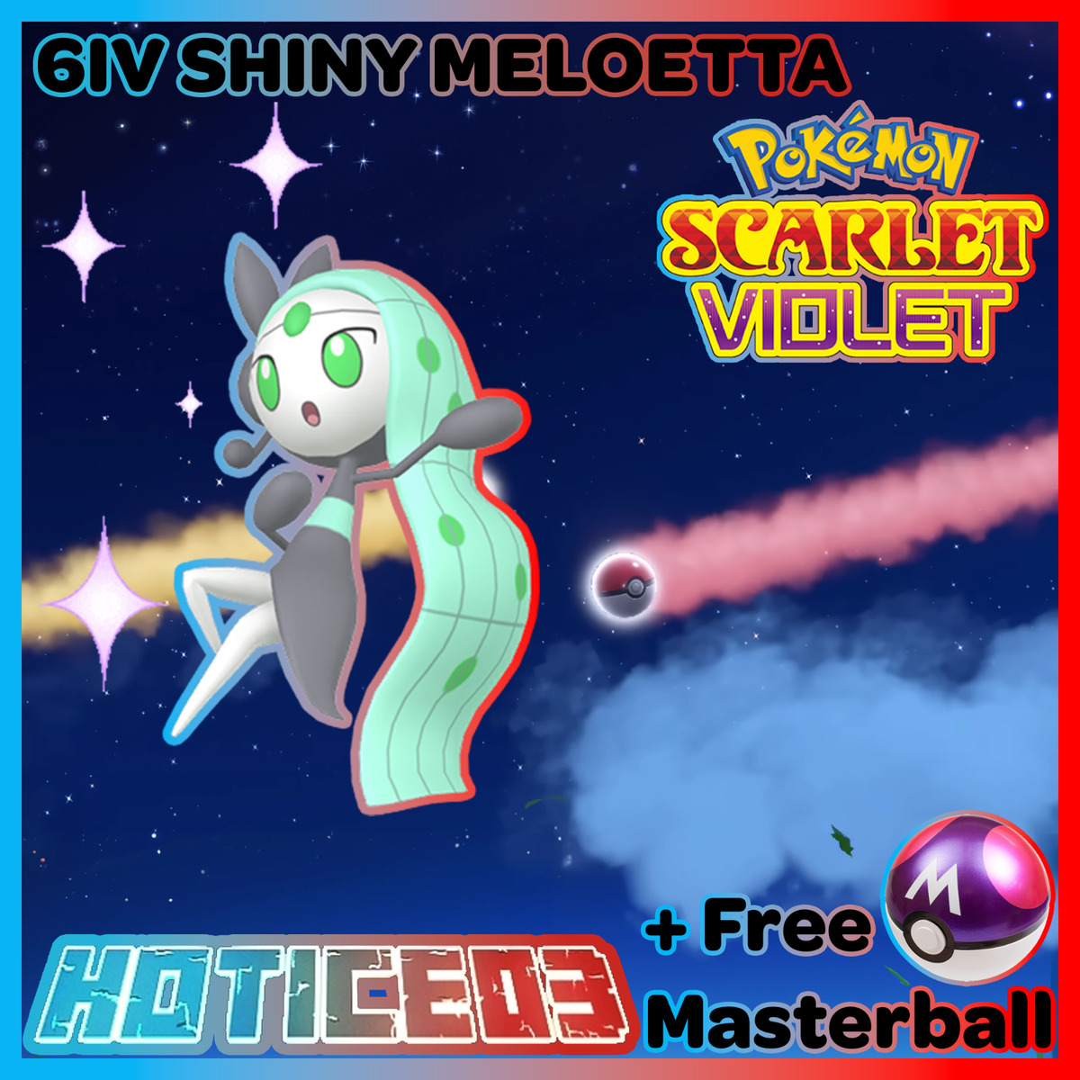 Meloetta Shiny 6IV // Pokemon Scarlet & Violet // EV Trained -  Israel