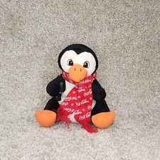 Coca-Cola Penguin Bean Bag Plush with Coca-Cola Scarf 1998