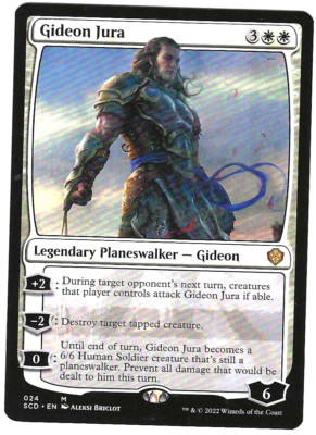 MTG 1x Gideon Jura  Commander MTG NM  English Planeswalker