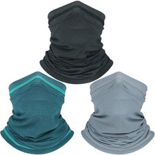 UPF 50 UV Protection Neck Gaiter Fishing Mask Cooling Soft Scarf for Men Women