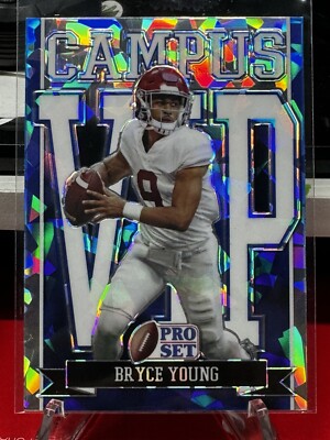 2022 Pro Set Campus VIP VIP-BY1 Blue Cracked Ice Bryce Young