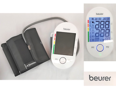 Beurer BM55 Blood Pressure Monitor w/ Case and Manual Tested Works #W3954