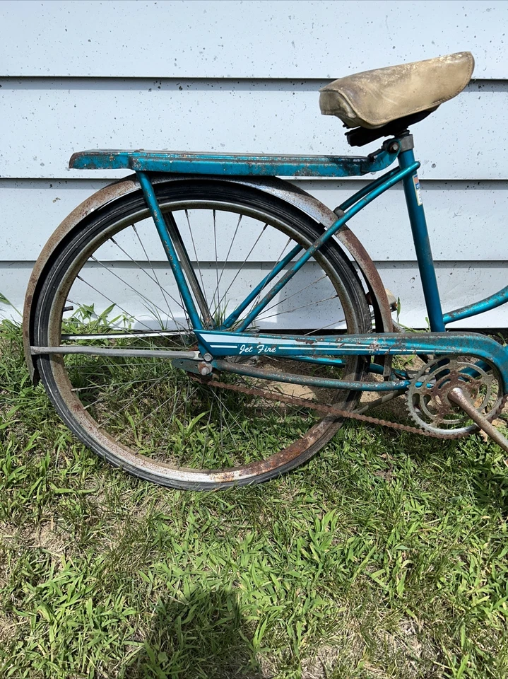 Murray Jet 1960 - Bicicleta de bomberos vintage para mujer bicicleta de proyecto azul aguamarina Foto 2 de 4