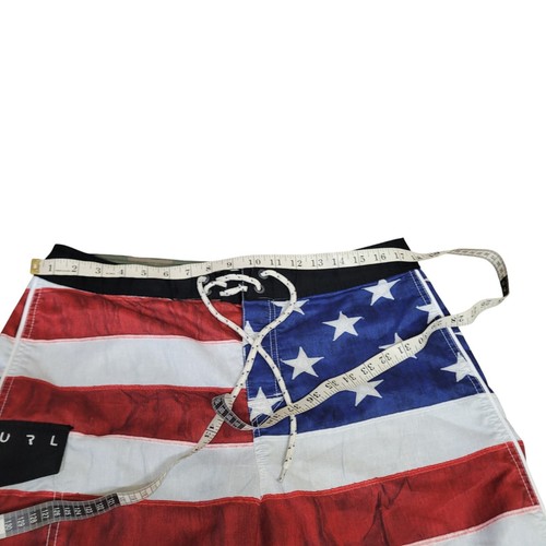 Rip Curl Board Shorts Mens 33 USA Flag Patriotic Fourth of July Swim Trunks - Picture 10 of 14