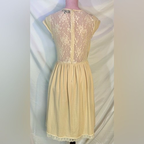 Abito A-Line Label by Five Twelve panna colorato ricamo floreale applique tg 8 - Foto 9 di 15