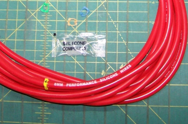 CHEVY SBC Spark Plug Wire 8.0 mm Red Silicone 90 deg. Ends High Performance - Image 3 of 4