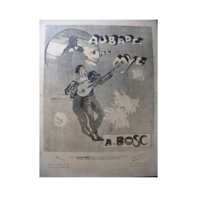 BOSC Auguste Aubade To My Mye Piano 1895