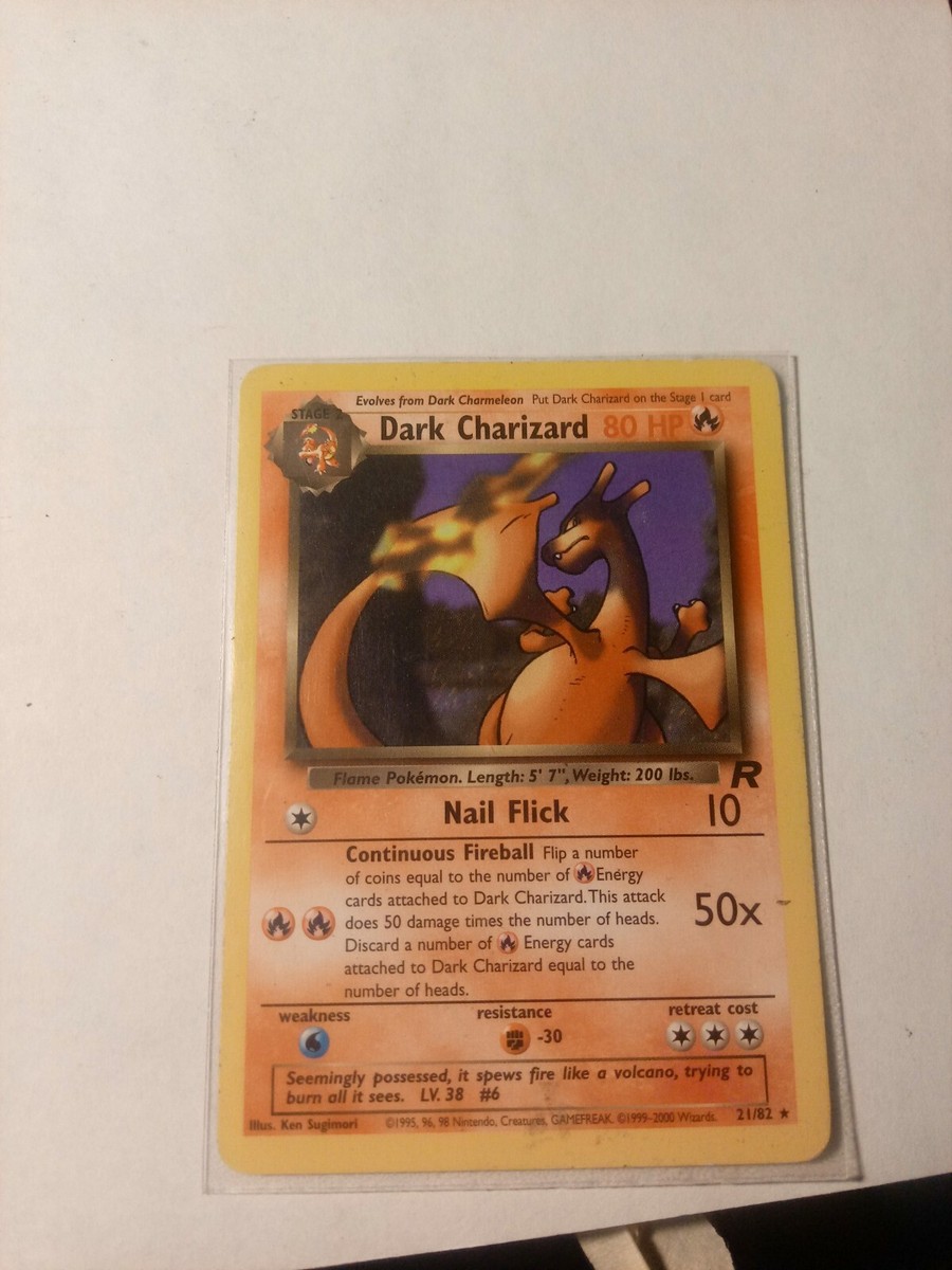 Dark Charizard 1st Edition Non Holo PSA 9 Pokemon Team Rocket 21