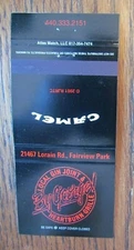 CAMEL MATCHBOOK COVER: BY GEORGE GRILLE FAIRVIEW PARK, OHIO EMPTY MATCHCOVER -D3