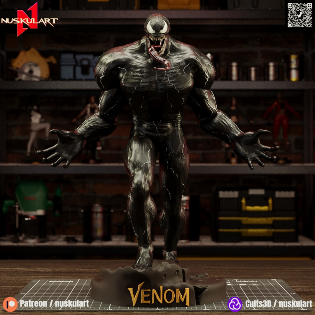 Venom Resin Sculpture Statue Model Kit Marvel Unpainted/Unassembled