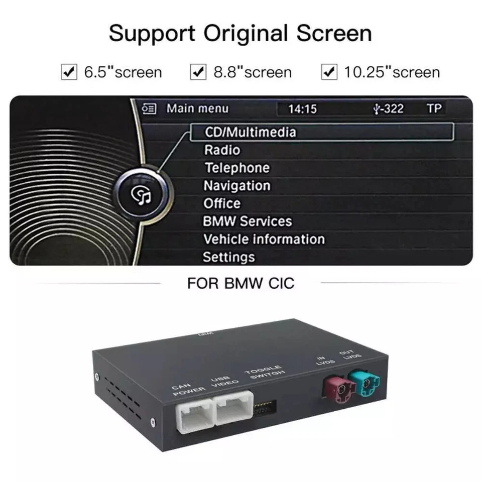 BMW MMI Box NBT/CIC Wireless CarPlay Android Auto – F20 F30 F31 F32 F10 F15 F01 - Image 2 of 4