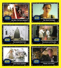 2015 Topps Star Wars Journey to the Force Awakens Black Parallel 1-110 You Pick