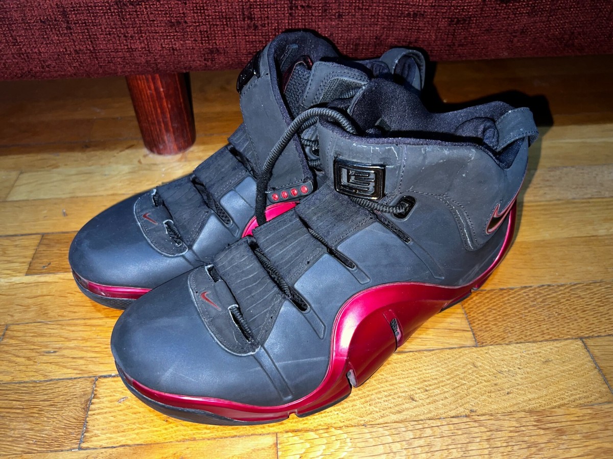 Nike Zoom LeBron 4 IV Black Varsity Crimson Red 314647-002 Mens size 9.5 Nike Zoom LeBron IV Men main image 3