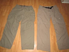 MOUNTAIN HARDWEAR & REI Cargo Hiking Pants Lot Large XL X 31 32" Inseam Shorts