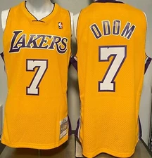Lamar Odom 2010 Los Angeles Lakers Mitchell & Ness SWINGMAN Jersey Size S-XXL