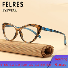 Women Cat Eye Highly Strength Reading Glasses 4.25 4.50 4.75 To 6.00 Readers