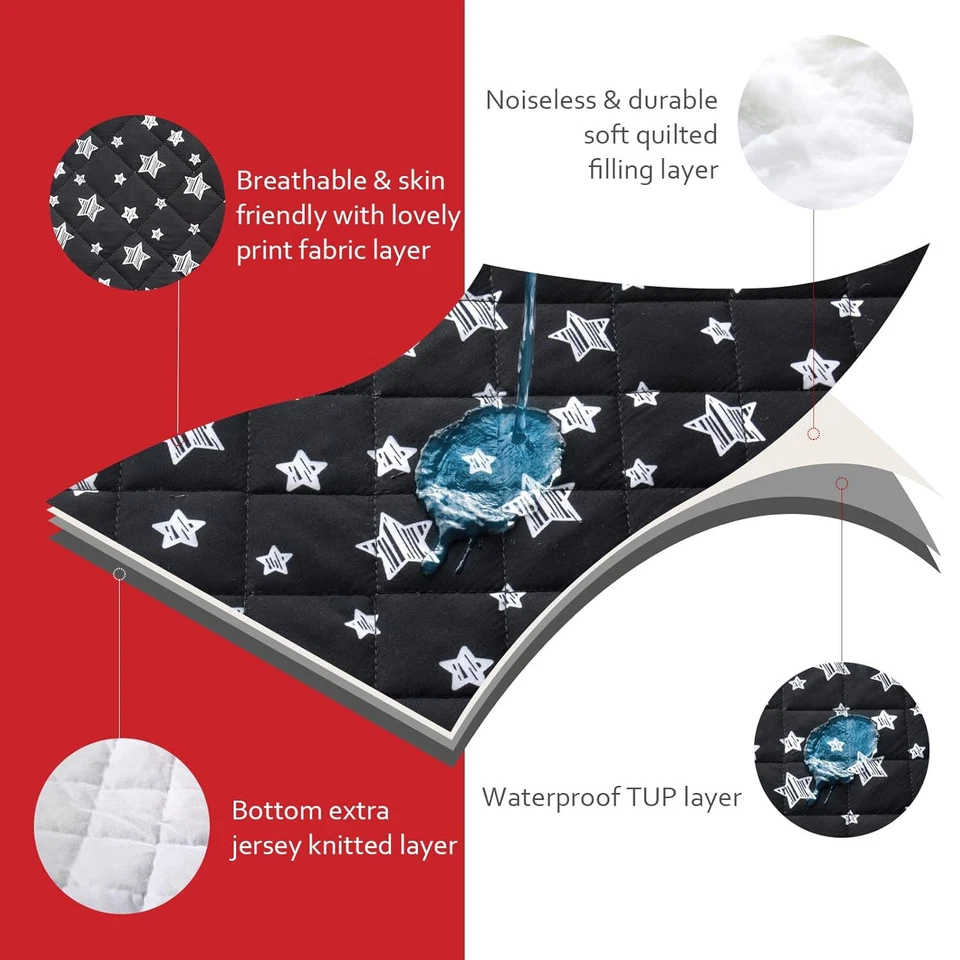 Colchón Cuna Niño Cama Bebé Impermeable Acolchado Cómodo Dormir Cojín Almohadilla Foto 4 de 4