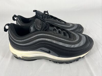 Size Women’s Nike Air Max 97 SE Black Dark Grey Glitter Pre-Owned 