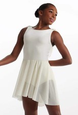 Dance Costume XS Adult Weissman 15705 Ivory Ballet Lyrical Contemporary Flowy