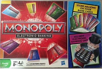 Hasbro Monopoly Electronic Banking Board Game Electronic Banking Unit 2+ 8+
