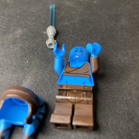 LEGO&reg; Aayla Secura Minifig sw0833 Star Wars Blue Twilek Jedi Pink Lips 75182