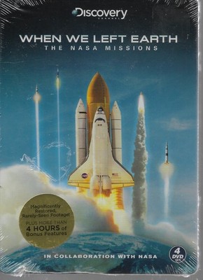 When We Left Earth 4 DVD Set Steelbook The NASA Missions Widescreen ~ New Sealed