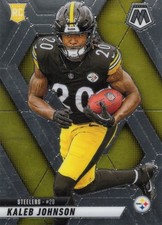 Kaleb Johnson #315 Panini Mosaic Football 2025 Steelers Base Rookie Card (RC). rookie card picture