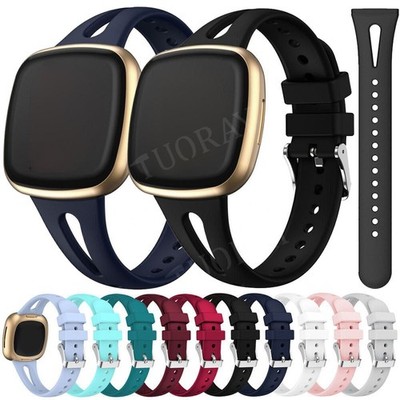 Für Fitbit Sense 2/Versa 3 4 2 SE Armband Sport Silikon Ersatzband Uhrenarmband
