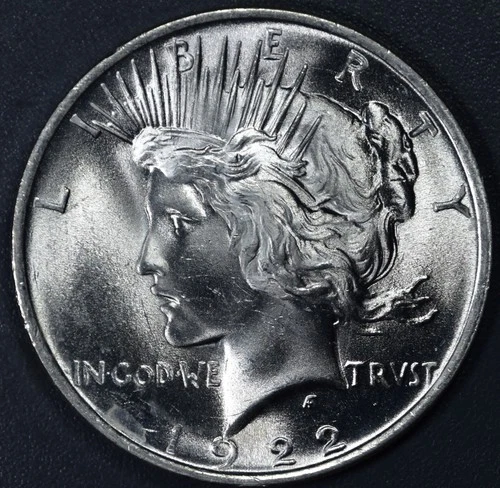 1922 $1 PEACE SILVER DOLLAR KM# 150 Grade:  Choice BU A6076