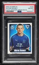 2003 Merlin's FA Premier League Stickers Green Back Wayne Rooney #226 PSA 8 0a6s