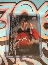 Jack Hughes 022/299 Rookie 2019-20 Upper Deck Black New Jersey Devils (PH)