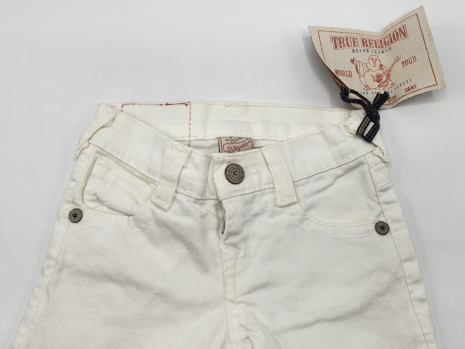 True Religion Girl’s Cotton Blend Cropped Jeans Sz XS 4 Yrs NWT thumbnail 3