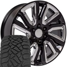 5901 22x9 Black Oe Wheels 28545r22 Rt Tires Set 6x139.7 28et 5901 22x9 Black Oe Wheels 28545r22 Rt Tires Set 6x139.7 28et