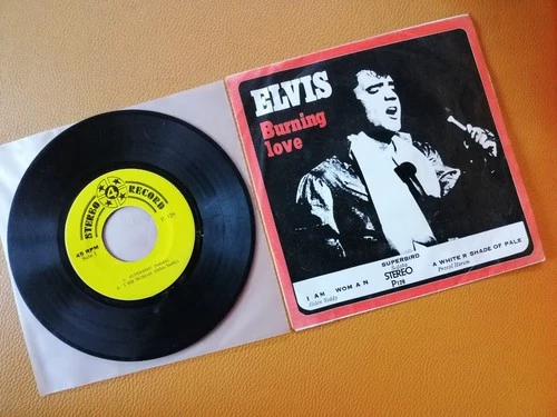 ELVIS PRESLEY [ BURNING LOVE ] VINTAGE 7" EP RECORDS THAILAND EDT + Procal Harum