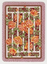 Playing Swap Cards  GENUINE 1 only single  WIDE ENGLISH YELLOW ROSE