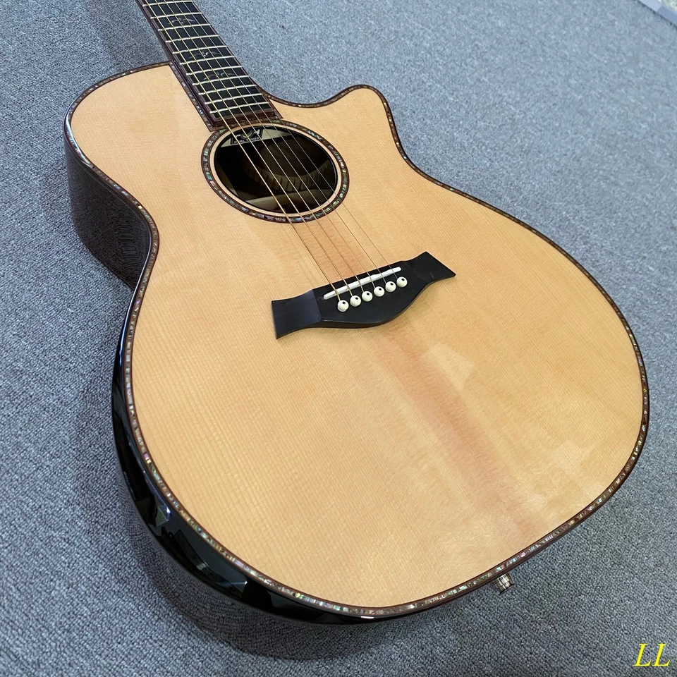 914 ce акустическая гитара натуральный с ES1 Electronics черного дерева гриф - Изображение 3 из 4