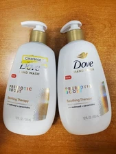2 Pk: Dove Prebiotic Boost Soothing Therapy Hand Wash 12oz ea (9680) E15B