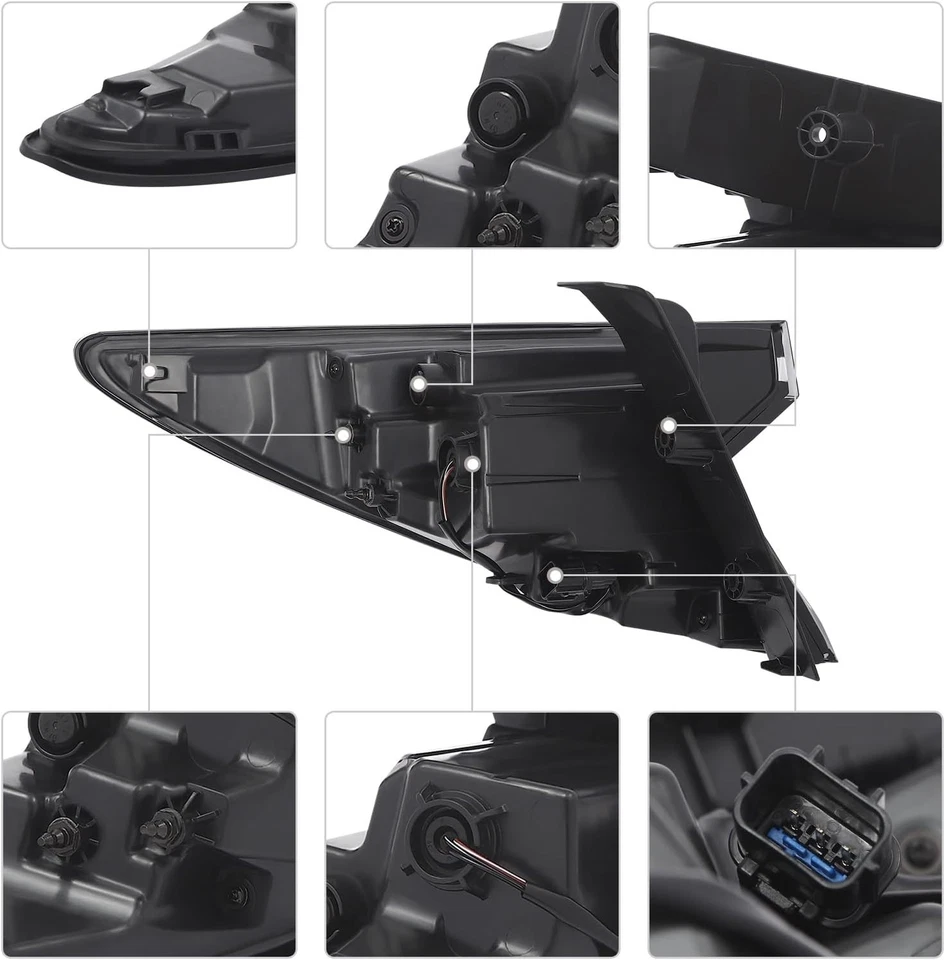 Par de luces traseras LED izquierda+derecha para Hyundai Tucson SEL 2022-2024 Foto 3 de 4