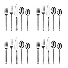 Gourmet Settings Silver Tear 18/10 Stainless ...