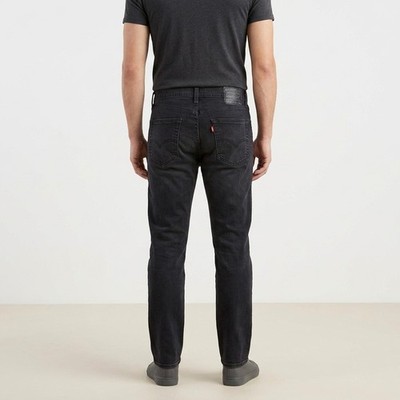 Levi's 502 Regular Taper Men's Jeans 33x31 Faded Black Dark Wash Denim Stretch