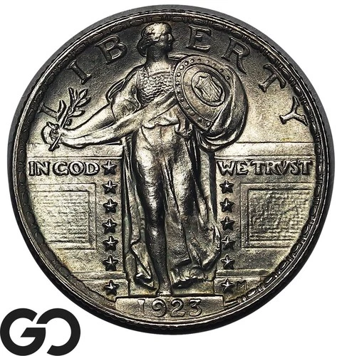 1923 Standing Liberty Quarter *Full Head* Solid Gem BU++ FH, Sharp