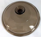 Pyrex V-1.5-C Amber Replacement Lid for 1.5 Qt/1.5L Saucepan Vision Ribbed 7”