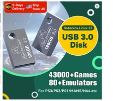 128GB USB 3.0 Batocera Retro Game System – 43000+ Games, 70+ Emulators