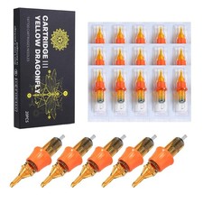 Tattoo Cartridge Needles 20Pcs Disposable Tattoo Needles Cartridge Round Liner