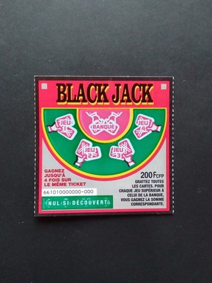 PACIFIC GAMES SPECIMEN TICKET - BLACK JACK