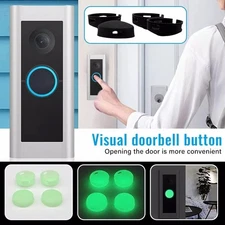 Boutons de remplacement parfaitement dimensionnés pour sonnette vidéo Pro Comprend 2 Ensembles