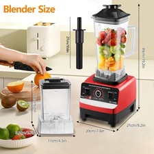 High-Speed Blender 2 Jugs Food Processor Smoothie Juicer Ice Crusher Mixer Home